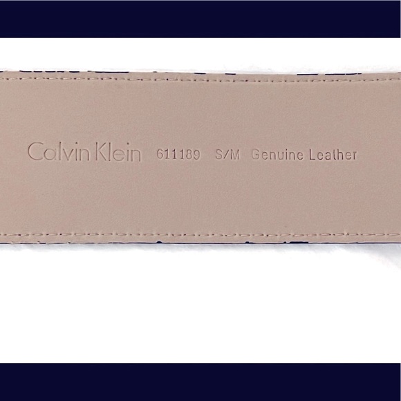 ⭐️ CALVIN KLEIN ⭐️ VINTAGE WAIST BELT GENUINE LEATHER SIZE SMALL - Picture 15 of 16